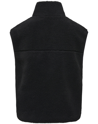 Only - ONLBaby Teddy High Zip Vest - Black
